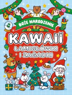 Okładka książki Boże narodzenie. Łamigłówki i zagadki. Kawaii