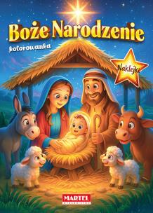 Okładka książki Boże Narodzenie Szopka z naklejkami