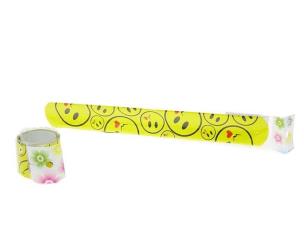 Opakowanie Bransoletka odblaskowa samozaciskowa emotki
