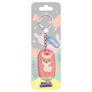 Opakowanie Brelok 3D z latarką - I Love you!