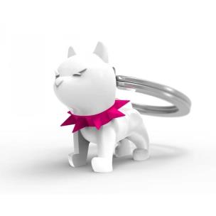 Opakowanie Brelok do kluczy 3D buldog biały