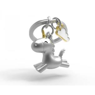 Opakowanie Brelok do kluczy 3D jednorożec z chmurką