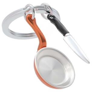 Opakowanie Brelok do kluczy 3D patelnia i nóż