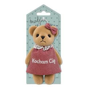 Opakowanie Brelok pluszowy miś - Kocham Cię