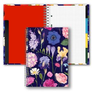 Opakowanie Brulion B5/160K kratka Kwiaty polskie PENMATE