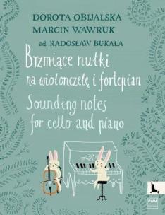 Okładka książki Brzmiące nutki na wiolonczelę i fortepian