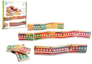 Opakowanie BS toys drewniany pociąg domino