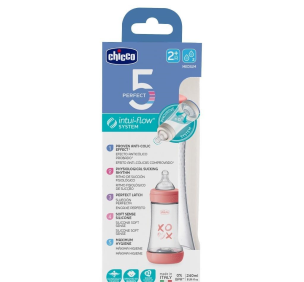 Opakowanie Butelka antykolkowa Perfect5 girl 240ml 2m+