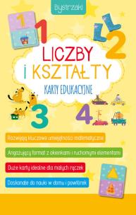 Okładka książki Bystrzaki. Liczby i kształty. Karty edukacyjne