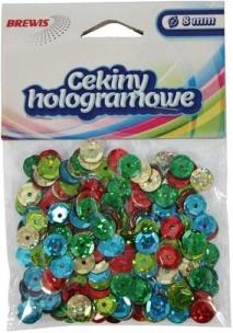 Opakowanie Cekiny hologramowe 8mm 10g mix
