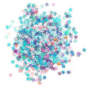 Opakowanie Cekiny opalizujące śnieżynki 20g pastel