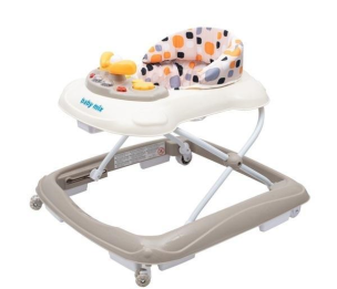 Opakowanie Chodzik z kierownicą i silikon kółkami beige