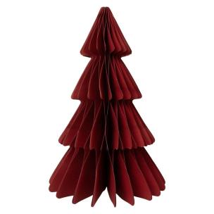 Opakowanie Choinka bordowa papierowa dekoracja 25cm