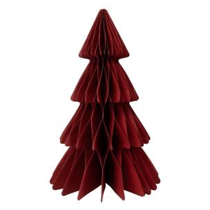Opakowanie Choinka bordowa papierowa dekoracja 35cm