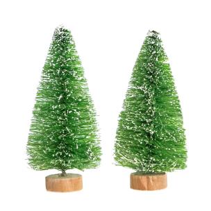 Opakowanie Choinki dekoracyjne 8cm zielone 2szt
