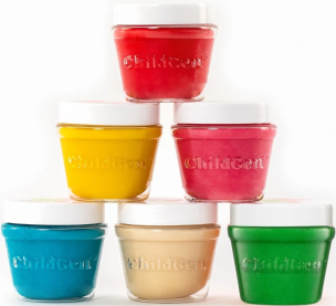 Opakowanie Ciastolina naturalna w słoiczkach 6 kolorów