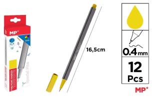 Opakowanie Cienkopis 0.4mm żółty (12szt)