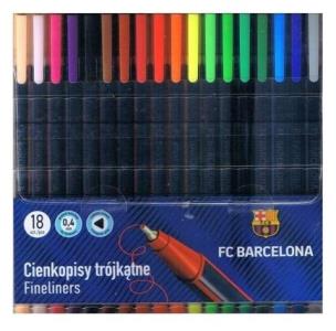 Opakowanie Cienkopisy trójkątne 0,4 mm FC Barcelona 18kol