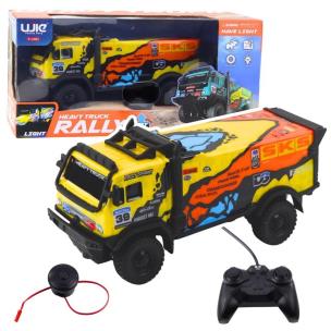 Ciężarówka R/C dźwięk źółto-pomarańczowa. Wydawca: Leantoys. Multiszop.pl Opakowanie Ciężarówka R/C dźwięk źółto-pomarańczowa