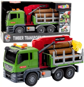 Opakowanie Ciężarówka transport z transportem drewna