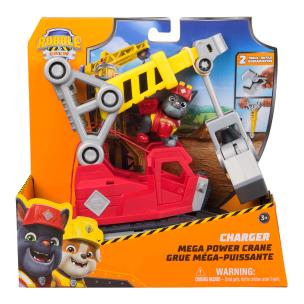 Ciężarówka z dźwigiem + figurka Chargera Psi Patrol Rubble i jego Ekipa. Wydawca: Spin Master. Multiszop.pl Opakowanie Ciężarówka z dźwigiem + figurka Chargera Psi Patrol Rubble i jego Ekipa