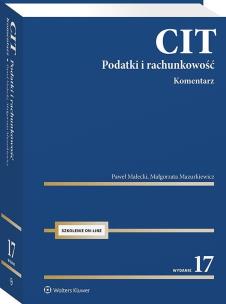 Okładka książki CIT. Komentarz. Podatki i rachunkowość