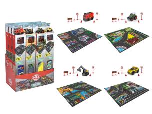 Opakowanie City Dywan z pojazdem 70x80cm mix