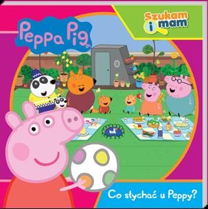 Co słychać u Peppy? Świnka Peppa. Szukam i mam. Autor: Opracowanie zbiorowe. Multiszop.pl Okładka książki Co słychać u Peppy? Świnka Peppa. Szukam i mam