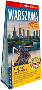 Okładka książki Comfort! map Warszawa plan miasta 1:29 000 w.2026