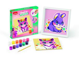 Creativ malowanie po numerach kotek/króliczek. Wydawca: Maped. Multiszop.pl Opakowanie Creativ malowanie po numerach kotek/króliczek