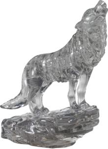 Opakowanie Crystal Puzzle - Wilk (czarny)