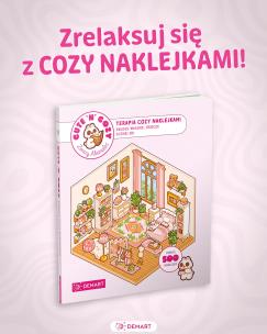 Okładka książki CUTE'N'COZY. Terapia COZY naklejkami