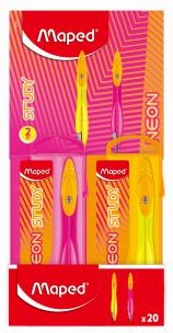 Cyrkiel Study Neon z wkładami graf mix MAPED. Wydawca: Maped. Multiszop.pl Opakowanie Cyrkiel Study Neon z wkładami graf mix MAPED