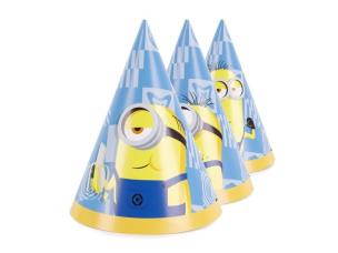 Opakowanie Czapeczki Minionki 16cm 6szt