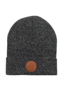 Opakowanie Czapka Beanie z bawełny org. melanż czarno-biały