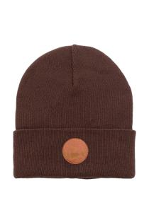 Opakowanie Czapka Beanie z bawełny organicznej brązowa