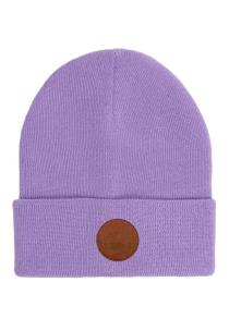 Opakowanie Czapka Beanie z bawełny organicznej liliowa