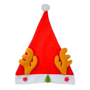 Opakowanie Czapka Mikołaja z brązowymi rogami