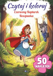 Okładka książki Czerwony Kapturek / Roszpunka. Czytaj i koloruj