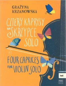 Okładka książki Cztery kaprysy na skrzypce solo