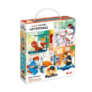 CzuCzu Puzzle Co robi weterynarz 4+. Wydawca: Bright Junior Media. Multiszop.pl Opakowanie CzuCzu Puzzle Co robi weterynarz 4+