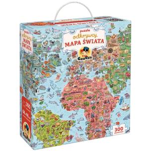 Opakowanie CzuCzu Puzzle odkrywcy Mapa świata