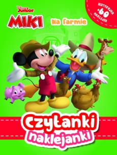 Okładka książki Czytanki naklejanki. Na farmie. Disney Junior Miki