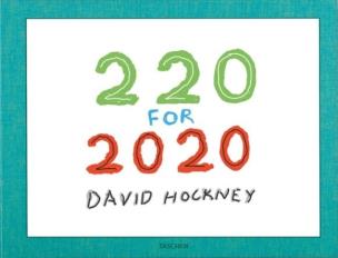 Okładka książki David Hockney. 220 for 2020