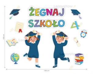 Opakowanie Dekoracja klasowa - Żegnaj szkoło 13el