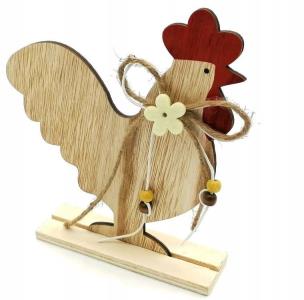 Opakowanie Dekoracja Kura drewniana