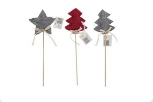 Opakowanie Dekoracja na piku, gwiazdka, choinka MIX