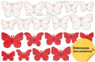 Dekoracja patriotyczna motyle biało-czerwone 20el. Wydawca: LearnHow. Multiszop.pl Opakowanie Dekoracja patriotyczna motyle biało-czerwone 20el