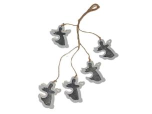 Opakowanie Dekoracja świąteczna anioły 42cm