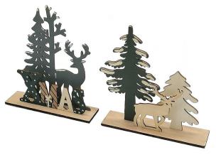 Opakowanie Dekoracja świąteczna drewniana MIX